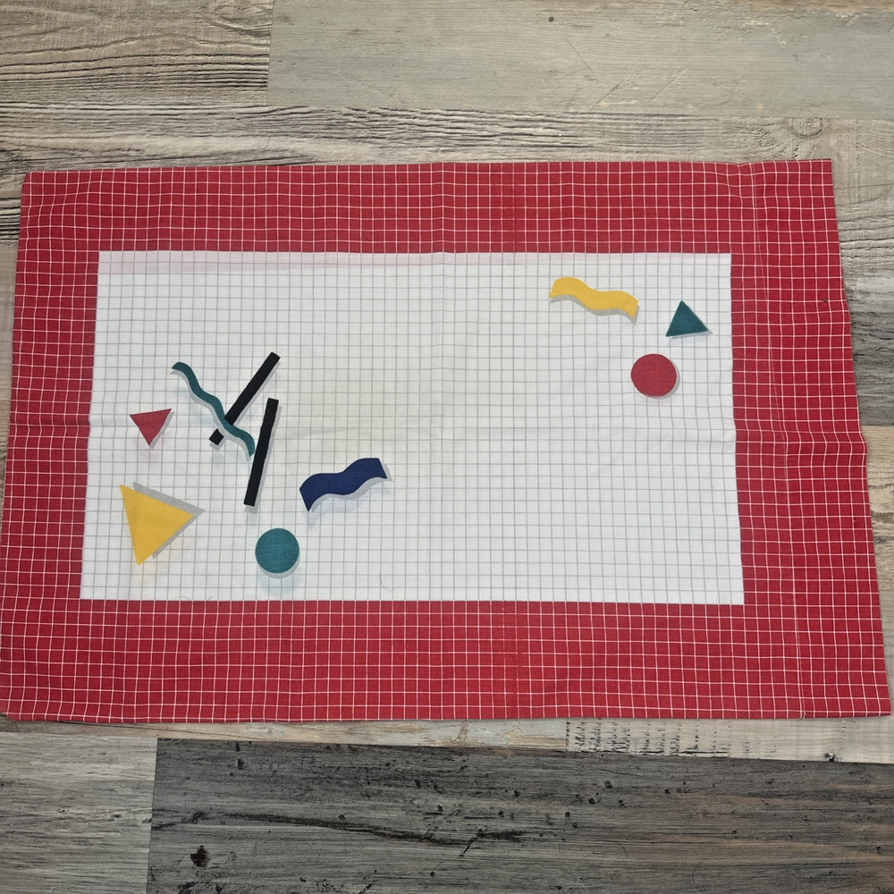 Vintage Cannon Standard Pillowcase Geometric 80s 90s Percale Full House Style